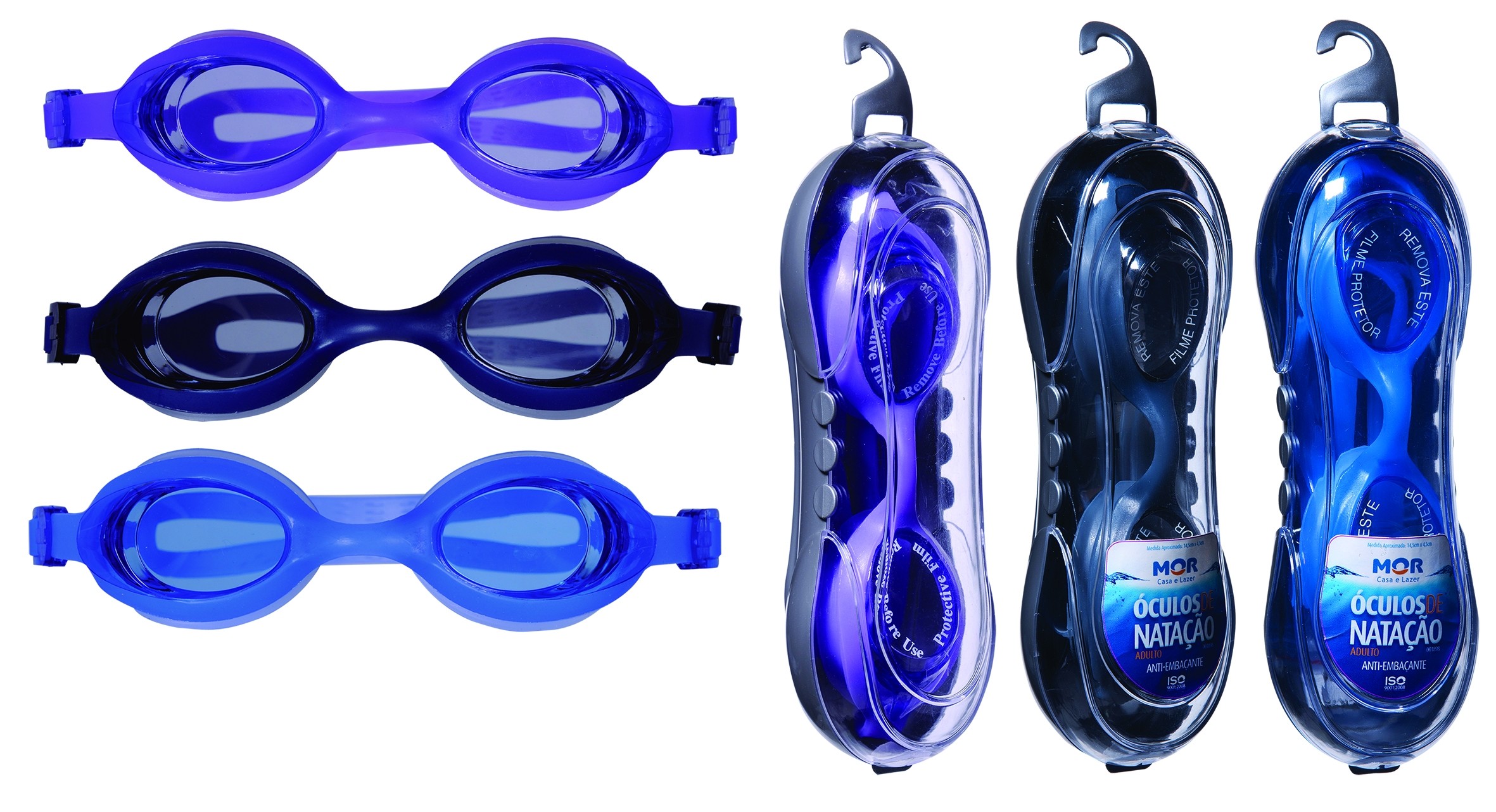ÓCULOS DE NATAÇÃO ANTIEMBAÇANTE - MOR