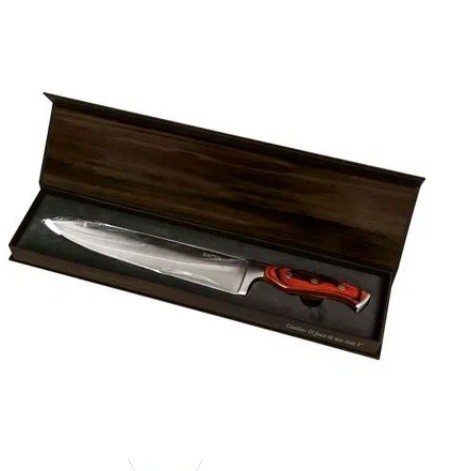 FACA 9 STEEL AÇO CABO MADEIRA - Imagem 2