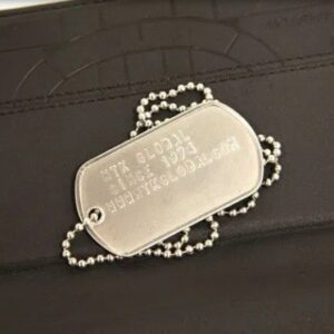 PLACA DE IDENTIFICAÇÃO DOGTAG