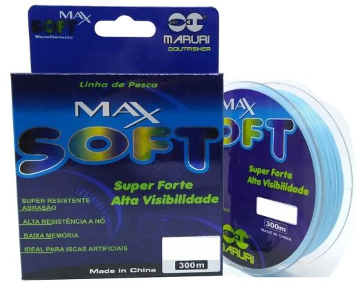 LINHA MONOFILAMENTO 0,405 MM MAX SOFT - MARURI