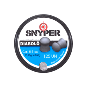 Chumbinho 5.5mm Diabolo Snyper 125 unidades