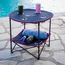 Mesa dobrável com 4 porta copos Lua da NTK